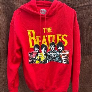 The Beatles Red Hoodie Sweater
